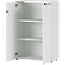 Armoire à 2 portes battantes Agenda, 3 HC, L 800 x P 400 x 1200 mm, gris clair