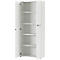 Armoire à 2 portes battantes Agenda, 5 HC, L 800 x P 400 x 1970 mm, gris clair