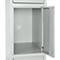 Armoire à 5 casiers, avec serrure à cylindre, gris clair/gris clair