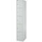 Armoire à 5 casiers avec serrure à cylindre, gris clair/gris clair