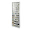 Armoire à bacs, volume 333 l, 69 bacs rabattables amovibles avec poignée encastrée, L 665 x P 250 x H 2000 mm, gris clair/transparent