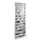 Armoire à bacs, volume 333 l, 69 bacs rabattables amovibles avec poignée encastrée, L 665 x P 250 x H 2000 mm, gris clair/transparent