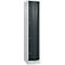 Armoire à casiers Resisto de C+P, 1 compartiment, 4 casiers, L 396 x P 540 x H 1950 mm, gris clair/gris anthracite