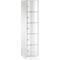 Armoire à casiers Resisto de C+P, 1 compartiment, 5 casiers, L 396 x P 540 x H 1950 mm, blanc trafic