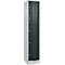 Armoire à casiers Resisto de C+P, 1 compartiment, 5 casiers, L 396 x P 540 x H 1950 mm, gris clair/gris anthracite