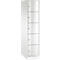 Armoire à casiers Resisto de C+P, 1 compartiment, 5 casiers, L 396 x P 640 x H 1950 mm, blanc trafic