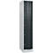 Armoire à casiers Resisto de C+P, 1 compartiment, 5 casiers, L 396 x P 640 x H 1950 mm, gris clair/gris anthracite