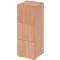 Armoire à casiers verrouillables Topas Line, 3 hauteurs de classeurs, 3 compartiments, serrure à cylindre, L 400 x P 420 x H 1100 mm, noyer/noyer