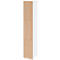 Armoire à casiers verrouillables Topas Line, 6 hauteurs de classeurs, 3 compartiments, serrure à combinaison, L 400 x P 420 x H 2156 mm, blanc/chêne