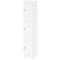Armoire à casiers verrouillables Topas Line, 6 hauteurs de classeurs, 3 compartiments, serrure à cylindre, L 400 x P 420 x H 2156 mm, blanc/blanc