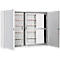 Armoire à clés, double porte, l. 730 x P 140 x H 550 mm,pour 300 clés