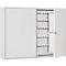 Armoire à clés, double porte, l. 730 x P 140 x H 550 mm, pour 400 clés