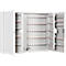 Armoire à clés, double porte, l. 730 x P 140 x H 550 mm, pour 400 clés