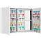 Armoire à clés, double porte, l. 730 x P 140 x H 550 mm, pour 400 clés