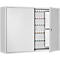 Armoire à clés, double porte, l. 730 x P 205 x H 550 mm,pour 500 clés