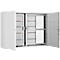 Armoire à clés, double porte, l. 730 x P 205 x H 550 mm,pour 500 clés
