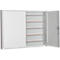 Armoire à clés, double porte, l. 730 x P 80 x H 550 mm, pour 100 clés