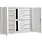 Armoire à clés, double porte, l. 730 x P 80 x H 550 mm, pour 100 clés