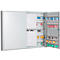 Armoire à clés, double porte, l. 730 x P 80 x H 550 mm,pour 200 clés
