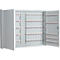 Armoire à clés, double porte, l. 730 x P 80 x H 550 mm,pour 200 clés