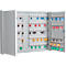 Armoire à clés, double porte, l. 730 x P 80 x H 550 mm,pour 200 clés