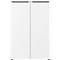 Armoire à dossiers Porto, 2 portes et 2 tablettes, 3 HC, L 810 x P 400 x H 1200 mm, blanc