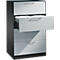 Armoire à dossiers suspendus ASISTO C 3000, 4 tiroirs, 2 rangées, l. 800 mm, anthracite/argent alu