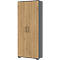 Armoire à double porte Profi 2.0, en bois, 5 compartiments en OH, L 800 x P 400 x H 2000 mm, chêne Grandson/graphite