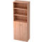 Armoire à étagères TOPAS LINE, 3 HC Étagère/3 HC Portes, noyer/noyer