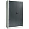 Armoire à matériel - acier - verrouillable - 5 HC - l. 1200 x P 400 x H 1935 mm - 4 tablettes galvanisées - gris clair/gris anthracite - notre marque Schäfer Shop Select