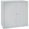 Armoire à outils, serrure de sécurité, 2 étagères &amp; 1 tiroir, L 1000 x P 500 x H 1000 mm, tôle d'acier, blanc alu/blanc alu