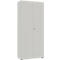 Armoire à porte battante, 80 cm l., 5 HC, argent