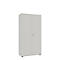 Armoire à porte battante, 80 cm l., 5 HC, argent