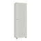 Armoire à porte battante avec 1 porte, alu blanc