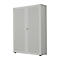 Armoire à portes battantes, 2 portes, surface acoustique, 1000 x 2300 mm, 6 HC, argent