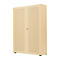 Armoire à portes battantes, 2 portes, surface acoustique, 1000 x 2300 mm, 6 HC, coloris érable