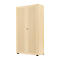 Armoire à portes battantes, 2 portes, surface acoustique, 800 x 2300 mm, 6 HC, coloris érable