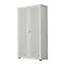 Armoire à portes battantes, 2 portes, surface acoustique, 800 x 2300 mm, 6 HC, gris clair
