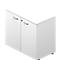 Armoire à portes battantes à poser ARLON-OFFICE, l. 800 x P 450 x H 730 mm, blanc