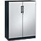 Armoire à portes battantes ASISTO C 3000, 3 hauteurs de classeurs, l. 1000 mm, anthracite/argent alu