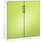 Armoire à portes battantes ASISTO C 3000, 3 hauteurs de classeurs, l. 1000 mm, blanc/jaune-vert