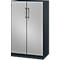 Armoire à portes battantes ASISTO C 3000, 3 hauteurs de classeurs, l. 800 mm, anthracite/argent alu