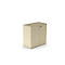 Armoire à portes battantes BEXXSTAR, 2 hauteurs de classeurs, portes en bois, H 825 mm, décor érable