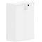 Armoire à portes battantes BEXXSTAR, en bois, 3 hauteurs de classeur, l. 800 x P 445 x H 1155 mm, blanc