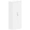 Armoire à portes battantes BEXXSTAR, en bois, 5 hauteurs de classeur, l. 800 x P 445 x H 1845 mm, blanc