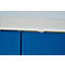 Armoire à portes battantes - en acier – l. 916 x P 422 x H 1950 mm - 5 HC - 4 tablettes – verrouillable - gris clair RAL 7035/bleu gentiane RAL 5010