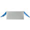 Armoire à portes battantes - en acier – l. 916 x P 422 x H 1950 mm - 5 HC - 4 tablettes – verrouillable - gris clair RAL 7035/bleu gentiane RAL 5010