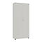 Armoire à portes battantes, l. 80 cm, 6 HC, argent