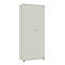 Armoire à portes battantes, l. 80 cm, 6 HC, gris clair
