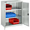 Armoire à portes battantes Schäfer Shop Select MS-i 12408, tôle d'acier, L 800 x P 400 x H 1215 mm, 3 HC, gris clair, jusqu'à 150 kg 